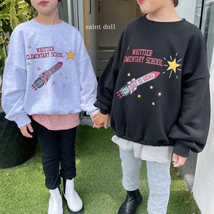 SAINT DOLL - Korean Children Fashion - #Kfashion4kids - Rocket Sweatshirt with Mom
