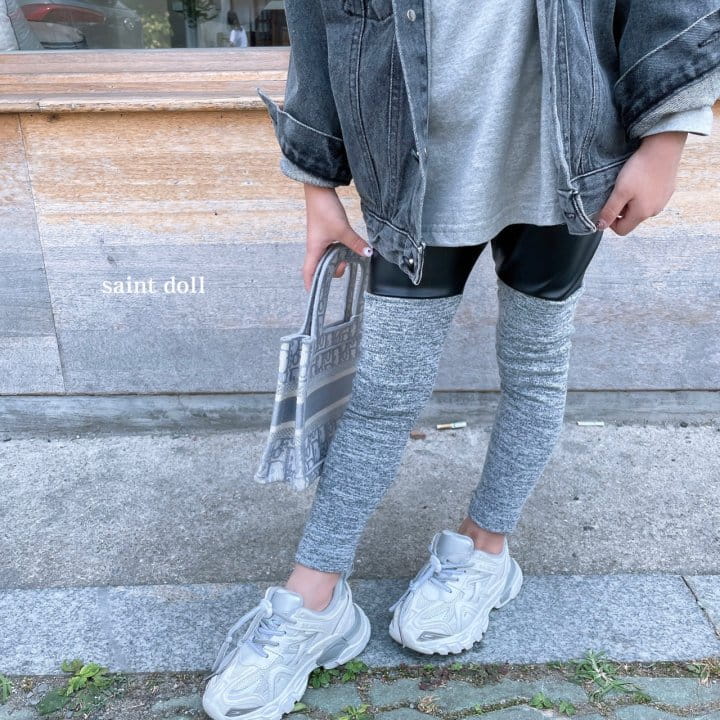SAINT DOLL - Korean Children Fashion - #Kfashion4kids - Half Half Leggings - 12