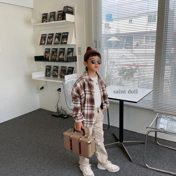 SAINT DOLL - Korean Children Fashion - #Kfashion4kids - Square Check Shirt