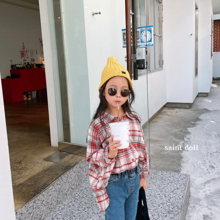 SAINT DOLL - Korean Children Fashion - #Kfashion4kids - Square Check Shirt - 10