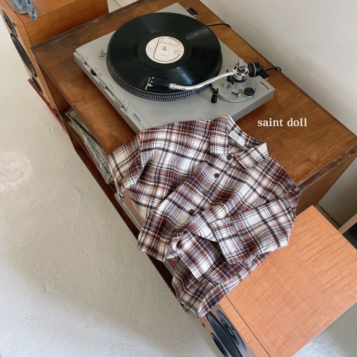 SAINT DOLL - Korean Children Fashion - #Kfashion4kids - Square Check Shirt - 4