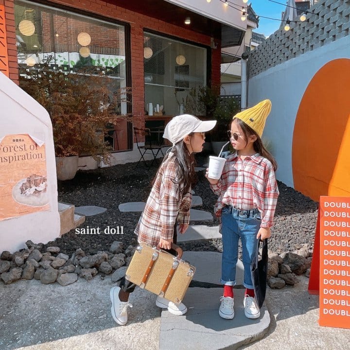 SAINT DOLL - Korean Children Fashion - #Kfashion4kids - Square Check Shirt - 5