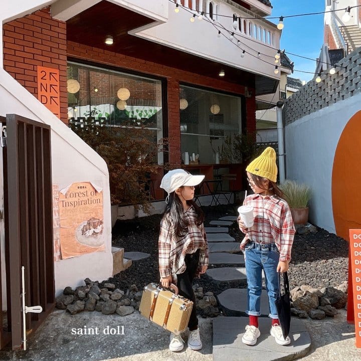 SAINT DOLL - Korean Children Fashion - #Kfashion4kids - Square Check Shirt - 6