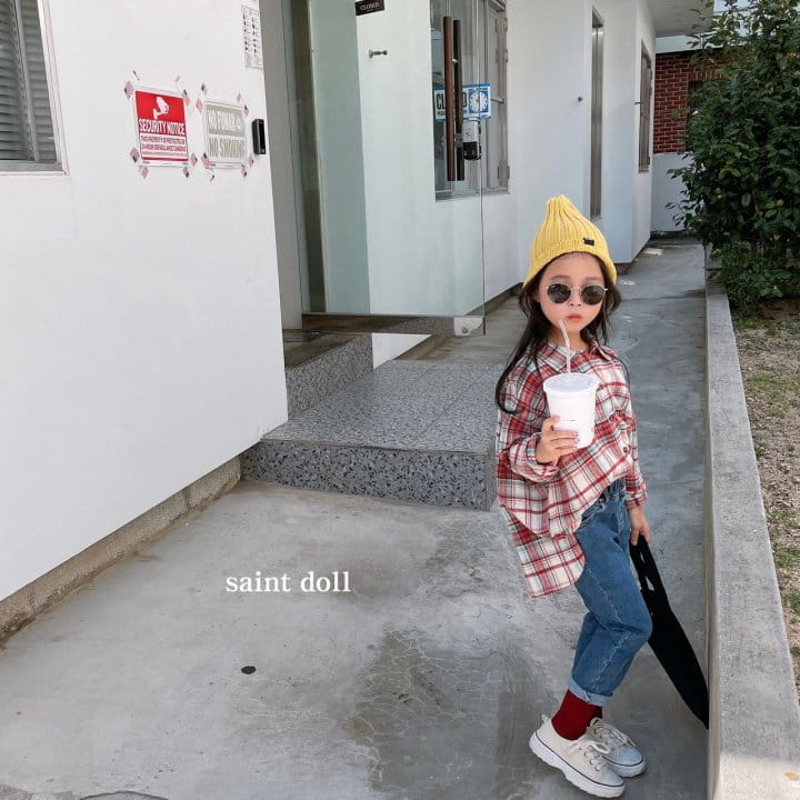 SAINT DOLL - Korean Children Fashion - #Kfashion4kids - Square Check Shirt - 8