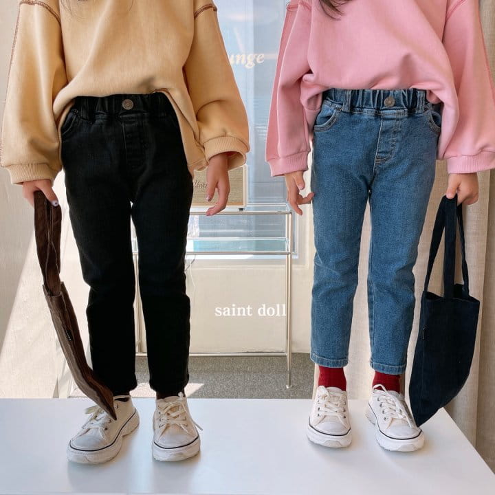 SAINT DOLL - Korean Children Fashion - #Kfashion4kids - Slim Straight Denim Pants - 2