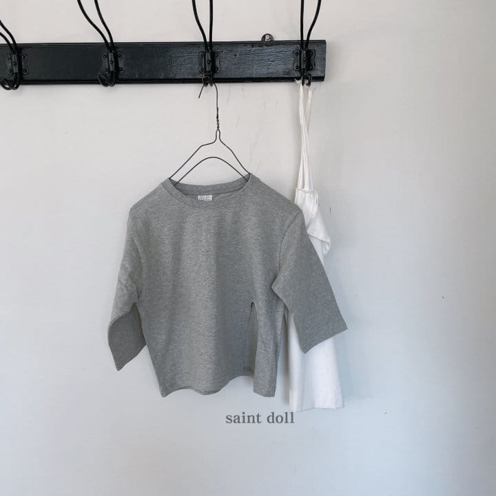 SAINT DOLL - Korean Children Fashion - #Kfashion4kids - Fron Slit Tee with Mom - 4