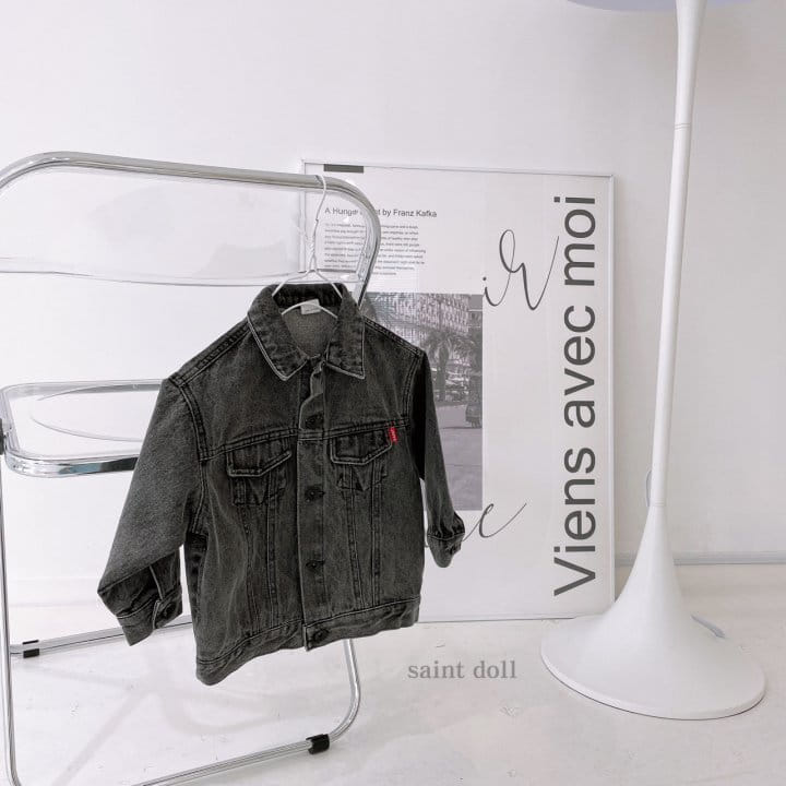SAINT DOLL - Korean Children Fashion - #Kfashion4kids - Overfit Denim Jacket - 2