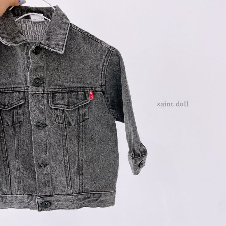 SAINT DOLL - Korean Children Fashion - #Kfashion4kids - Overfit Denim Jacket - 4