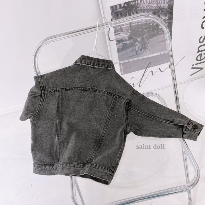 SAINT DOLL - Korean Children Fashion - #Kfashion4kids - Overfit Denim Jacket - 5