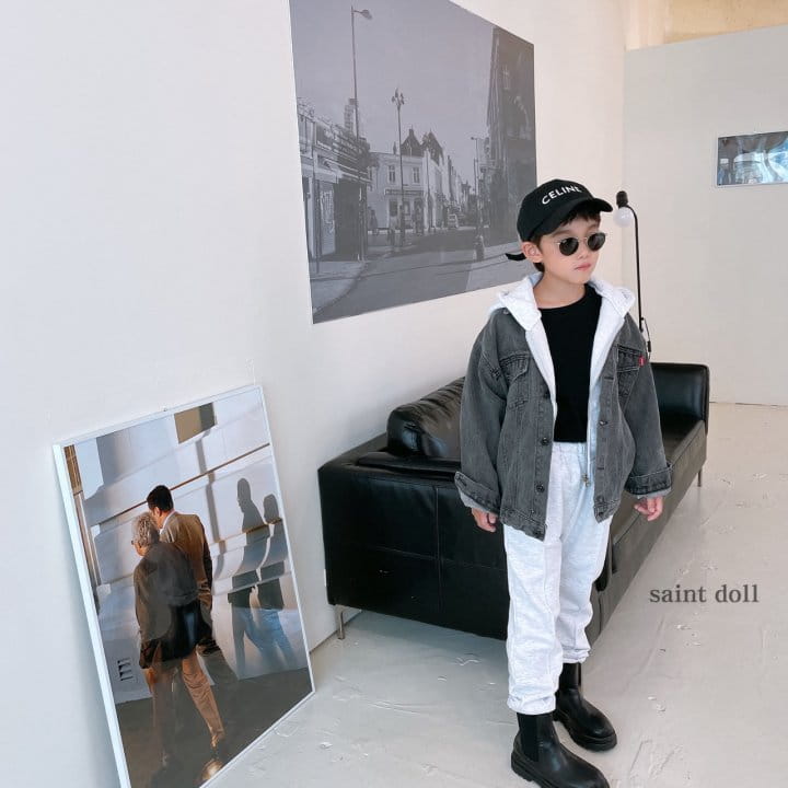 SAINT DOLL - Korean Children Fashion - #Kfashion4kids - Overfit Denim Jacket - 8
