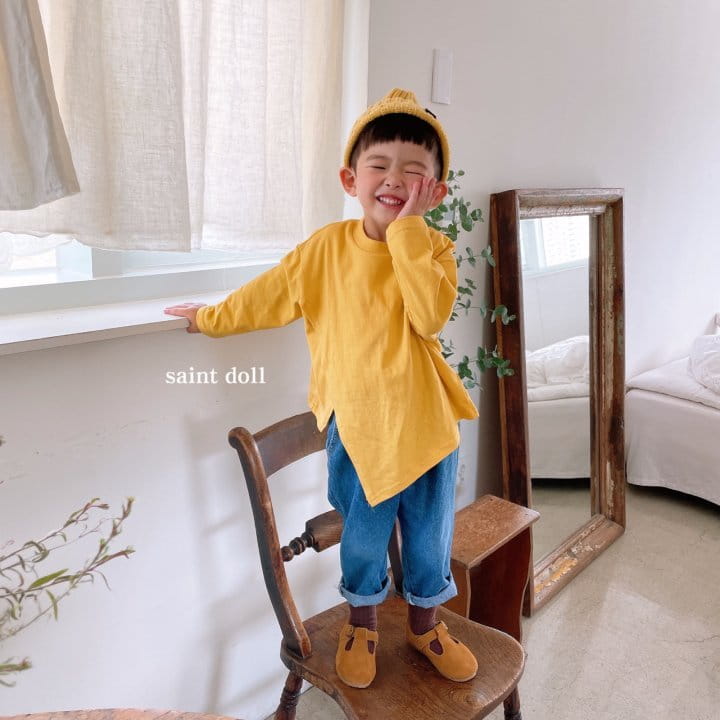 SAINT DOLL - Korean Children Fashion - #Kfashion4kids - Onetuck Denim Pants - 6