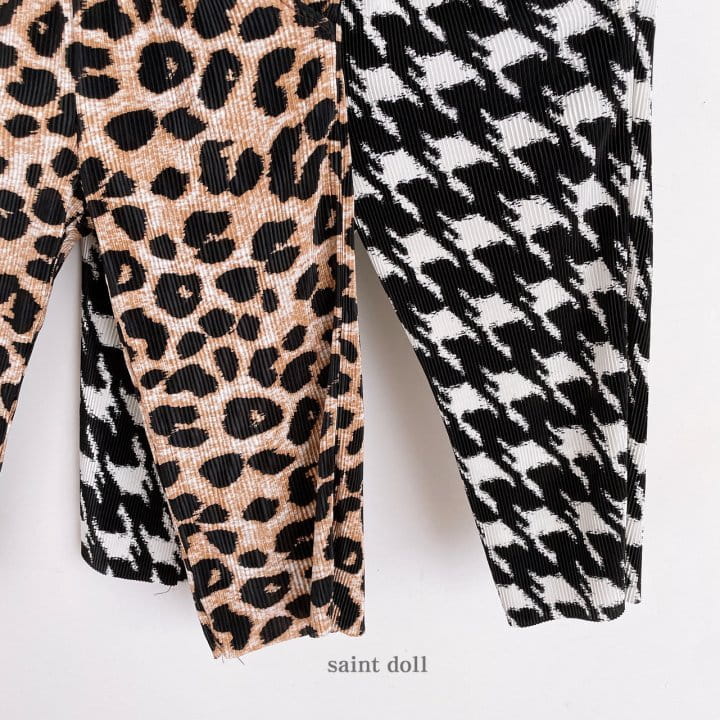SAINT DOLL - Korean Children Fashion - #Kfashion4kids - Leopard Pleats Wide Pants with Mom - 10