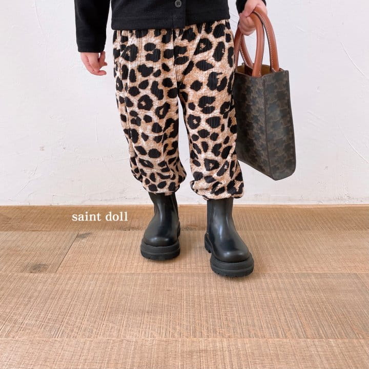 SAINT DOLL - Korean Children Fashion - #Kfashion4kids - Leopard Pleats Wide Pants with Mom - 8