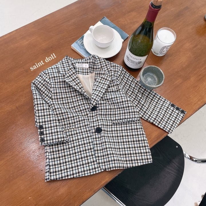 SAINT DOLL - Korean Children Fashion - #Kfashion4kids - Check Jacket