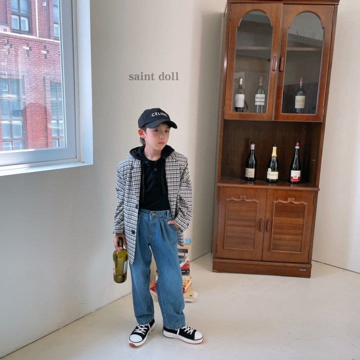 SAINT DOLL - Korean Children Fashion - #Kfashion4kids - Check Jacket - 7