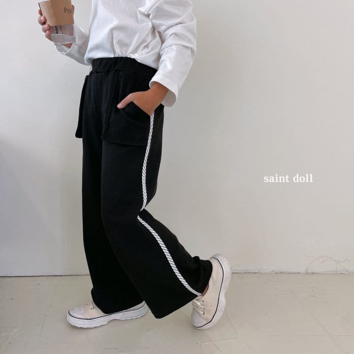 SAINT DOLL - Korean Children Fashion - #Kfashion4kids - Point Wide Pants - 8