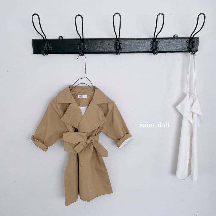 SAINT DOLL - Korean Children Fashion - #Kfashion4kids - Pocket Trench Coat - 3