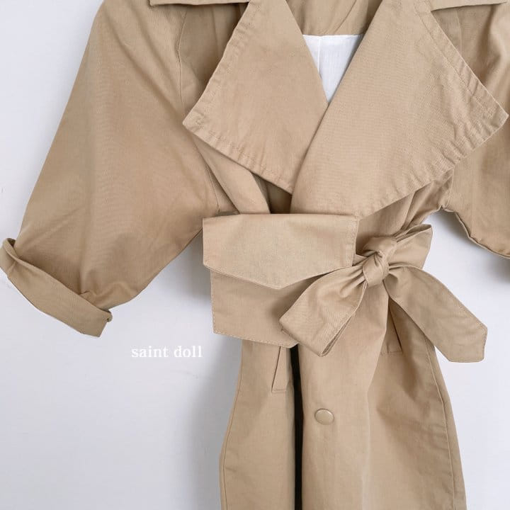 SAINT DOLL - Korean Children Fashion - #Kfashion4kids - Pocket Trench Coat - 4