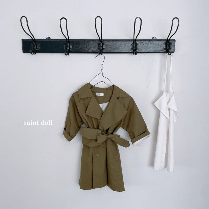 SAINT DOLL - Korean Children Fashion - #Kfashion4kids - Pocket Trench Coat - 5