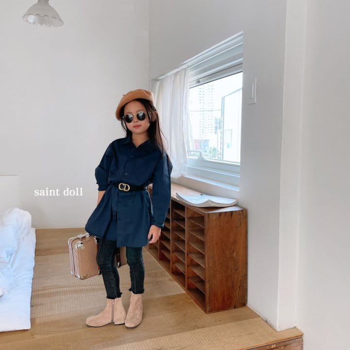 SAINT DOLL - Korean Children Fashion - #Kfashion4kids - Pintuck Denim Leggings - 12
