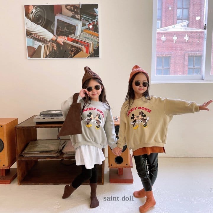 SAINT DOLL - Korean Children Fashion - #Kfashion4kids - Leopard Mickey Sweatshirt with Mom - 2