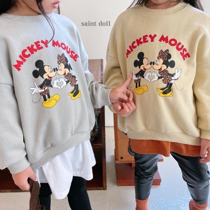SAINT DOLL - Korean Children Fashion - #Kfashion4kids - Leopard Mickey Sweatshirt with Mom - 3