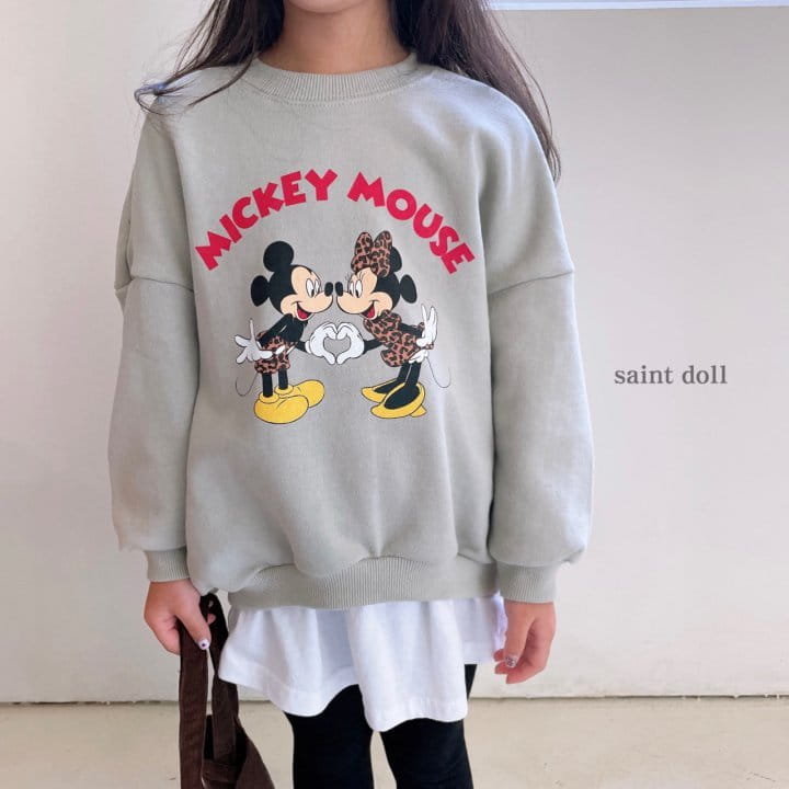 SAINT DOLL - Korean Children Fashion - #Kfashion4kids - Leopard Mickey Sweatshirt with Mom - 9