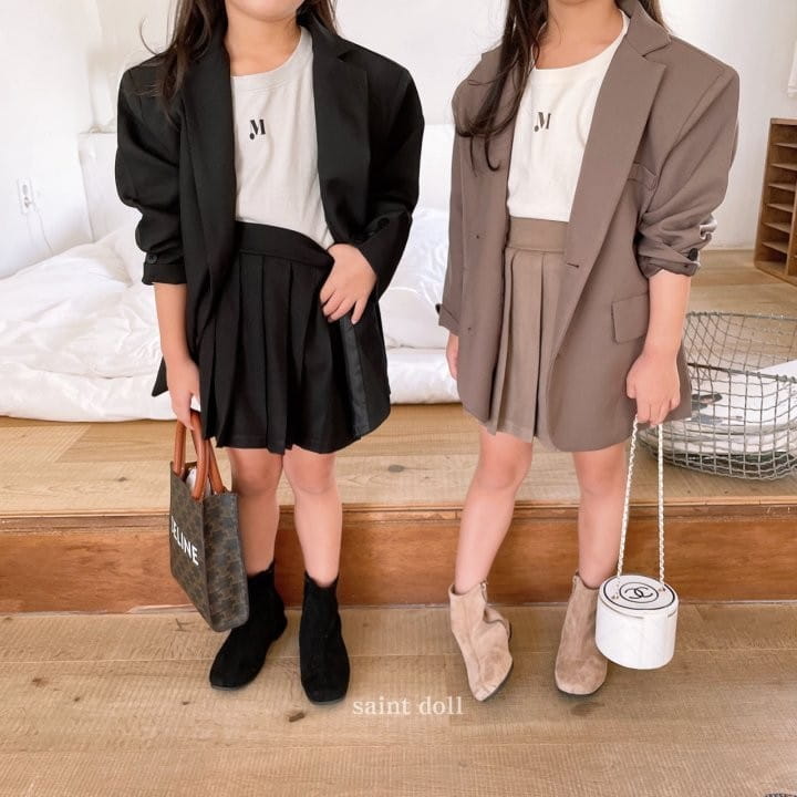 SAINT DOLL - Korean Children Fashion - #Kfashion4kids - M Logo Tee