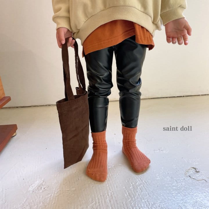 SAINT DOLL - Korean Children Fashion - #Kfashion4kids - Shiny Polyester Leggings - 7