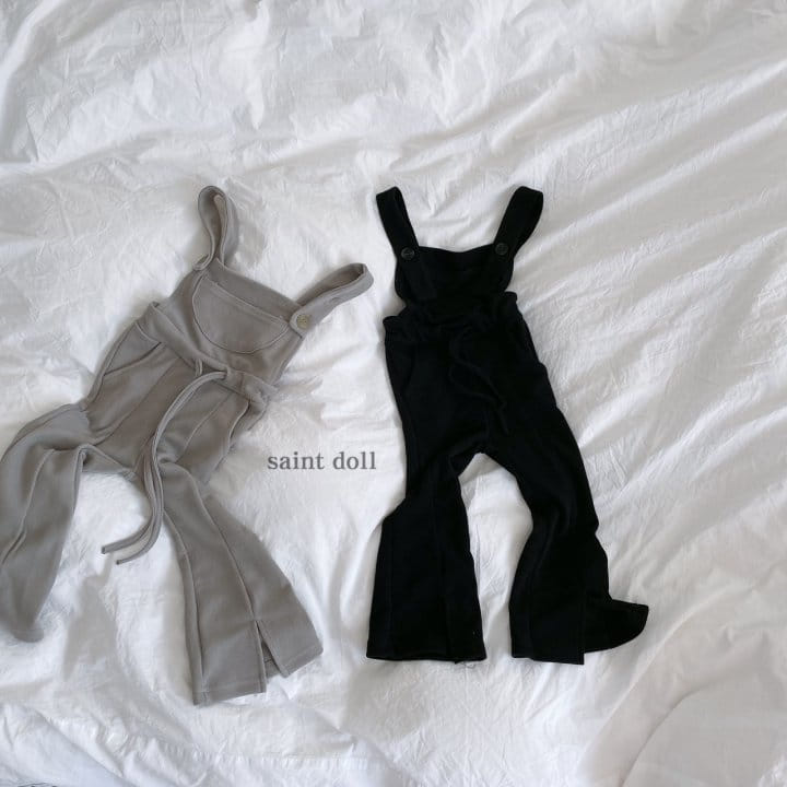 SAINT DOLL - Korean Children Fashion - #Kfashion4kids - Bootscut Slit Suspender Pants - 2