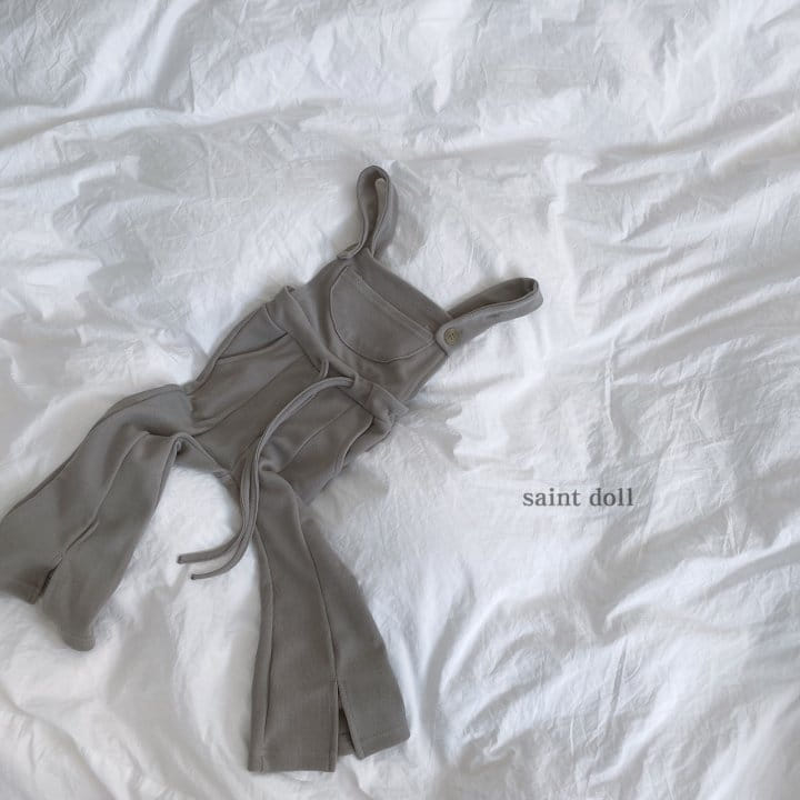 SAINT DOLL - Korean Children Fashion - #Kfashion4kids - Bootscut Slit Suspender Pants - 3