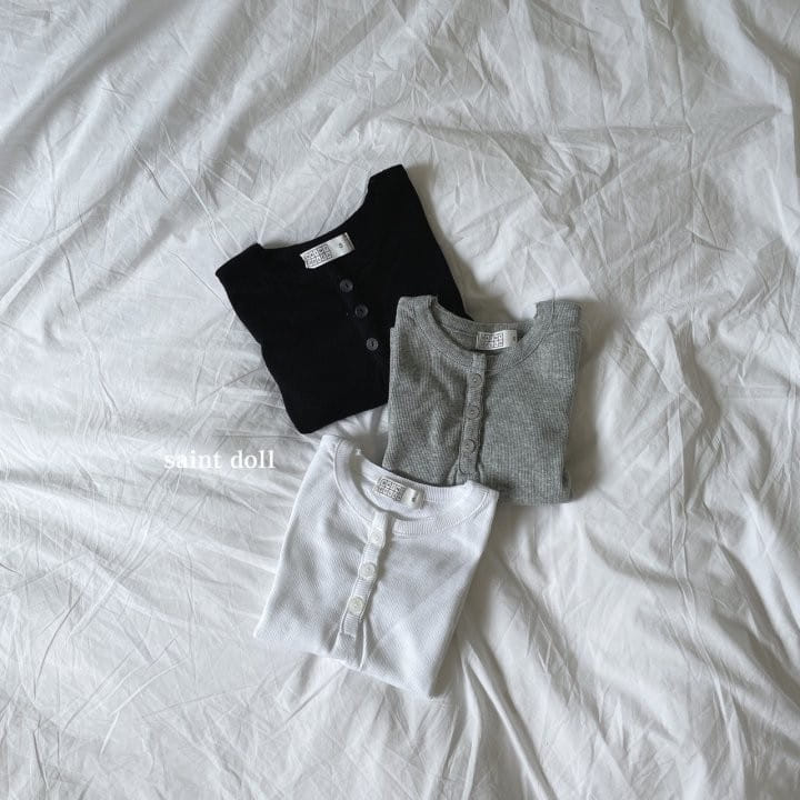 SAINT DOLL - Korean Children Fashion - #Kfashion4kids - Button Tee