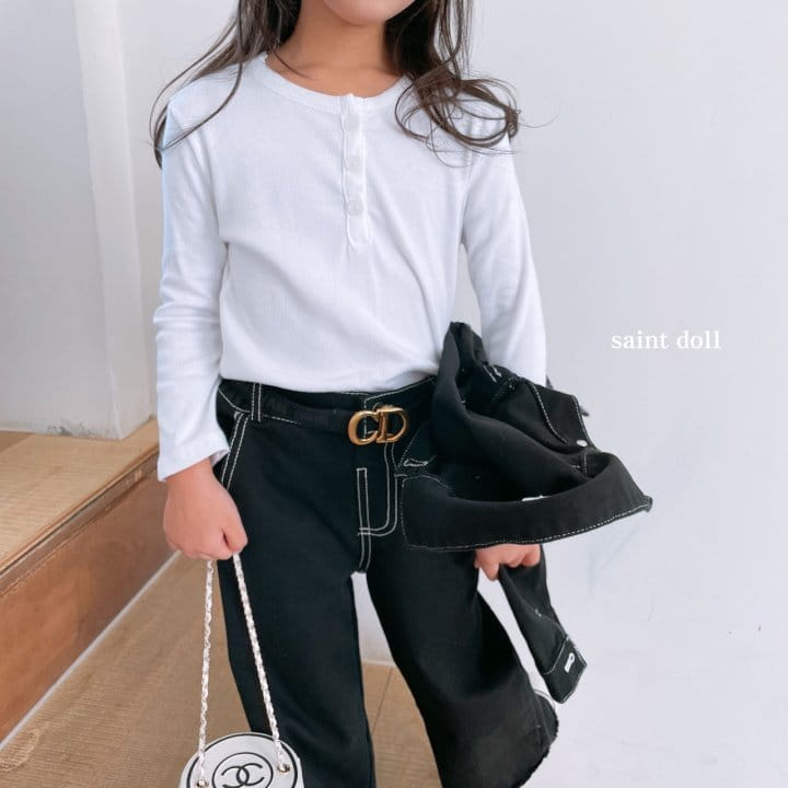 SAINT DOLL - Korean Children Fashion - #Kfashion4kids - Button Tee - 10