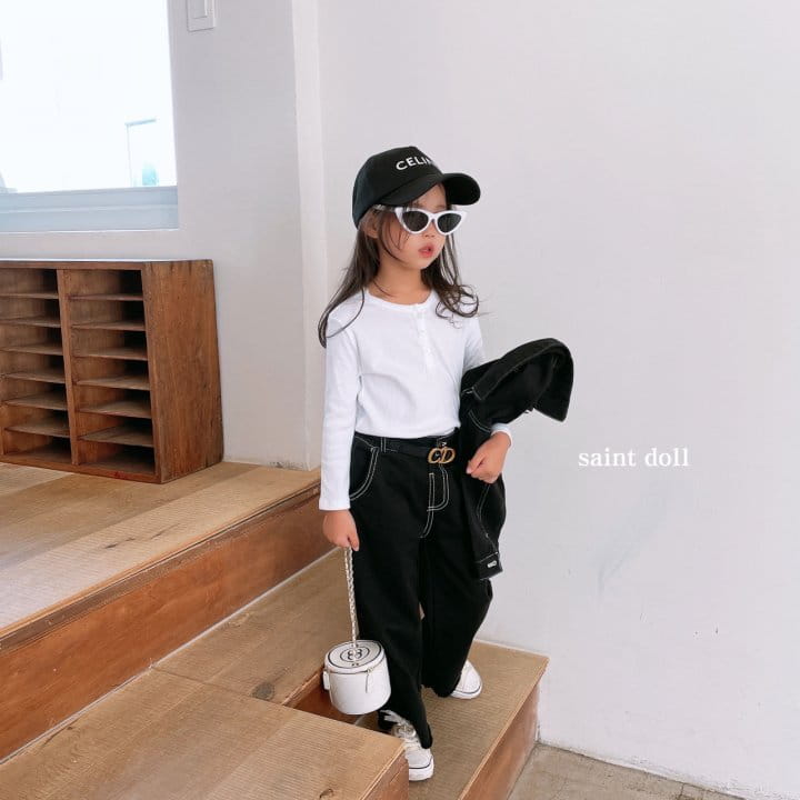 SAINT DOLL - Korean Children Fashion - #Kfashion4kids - Button Tee - 12