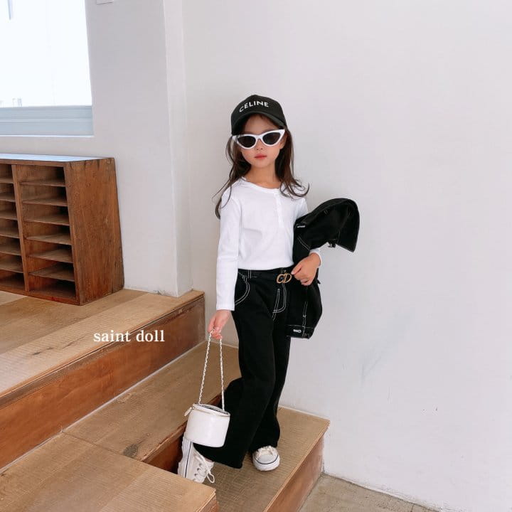 SAINT DOLL - Korean Children Fashion - #Kfashion4kids - Button Tee - 9