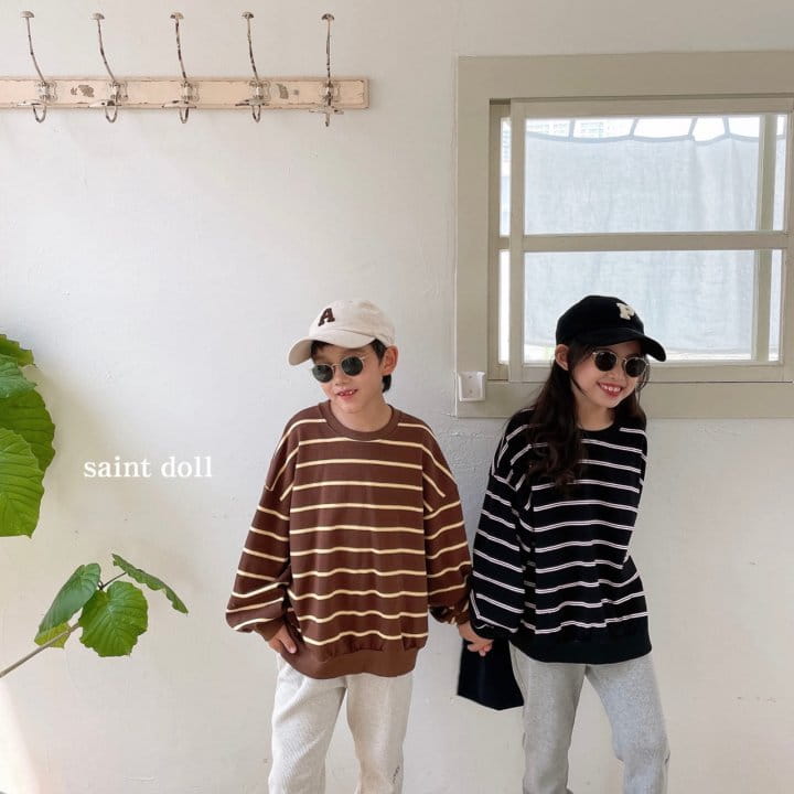 SAINT DOLL - Korean Children Fashion - #Kfashion4kids - Two Stripes Pullover - 2