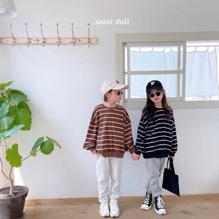 SAINT DOLL - Korean Children Fashion - #Kfashion4kids - Two Stripes Pullover - 3