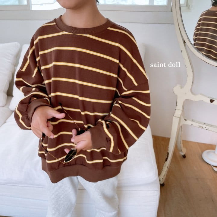 SAINT DOLL - Korean Children Fashion - #Kfashion4kids - Two Stripes Pullover - 6