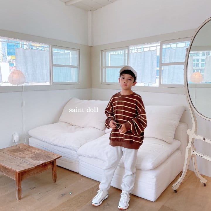 SAINT DOLL - Korean Children Fashion - #Kfashion4kids - Two Stripes Pullover - 7
