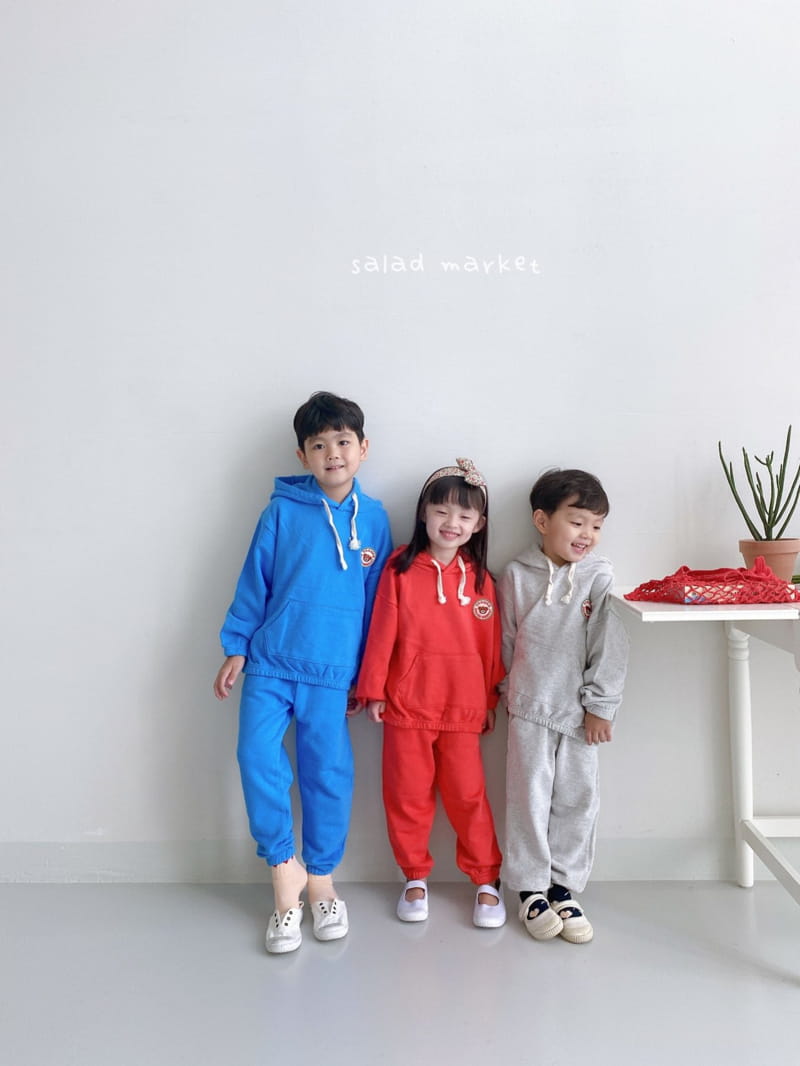 SALAD MARKET - Korean Children Fashion - #Kfashion4kids - Thank You Hoody Bottom Set