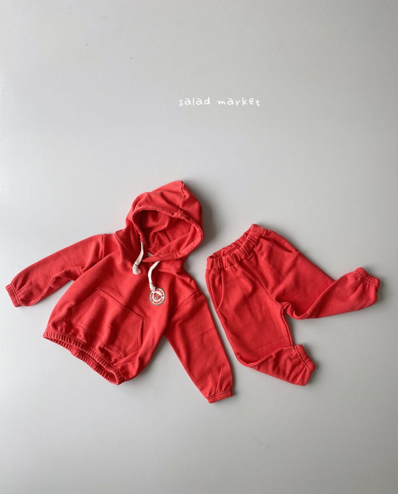 SALAD MARKET - Korean Children Fashion - #Kfashion4kids - Thank You Hoody Bottom Set - 11