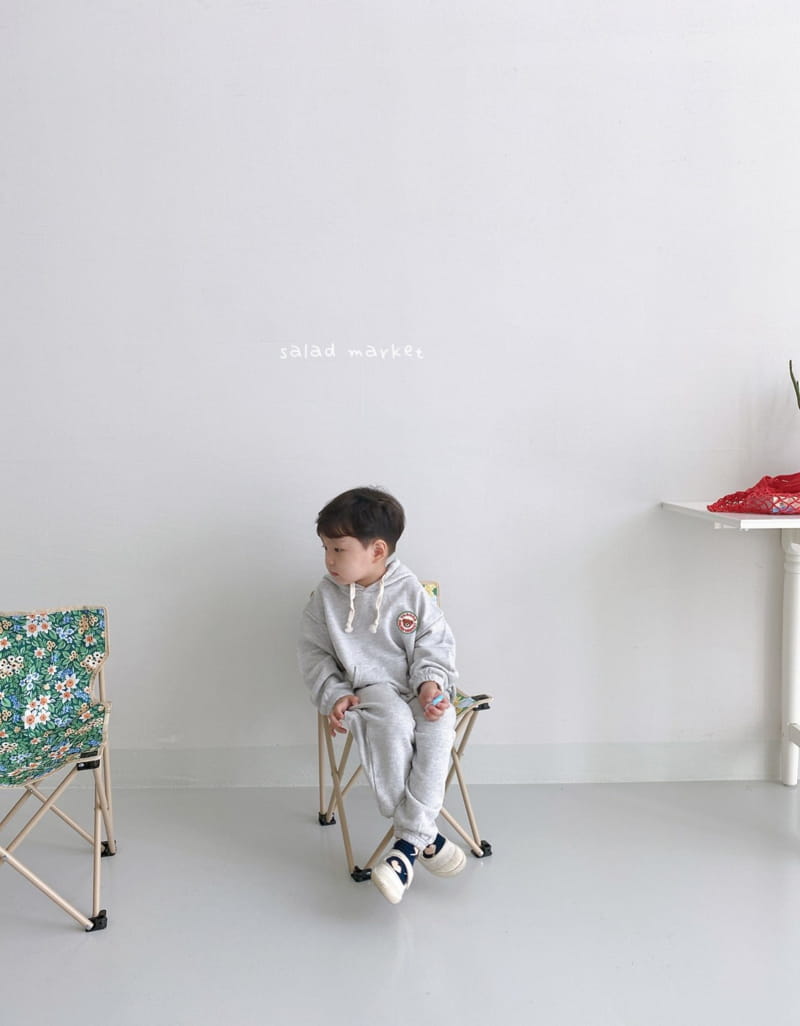 SALAD MARKET - Korean Children Fashion - #Kfashion4kids - Thank You Hoody Bottom Set - 8