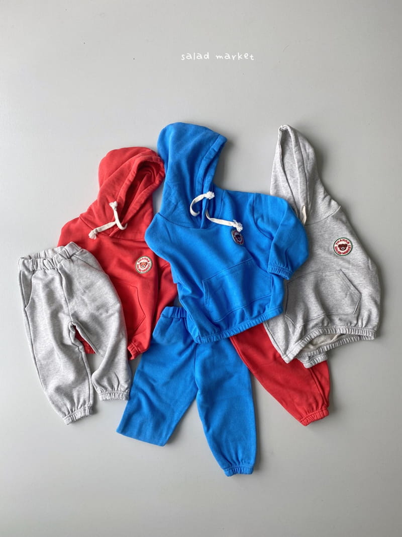 SALAD MARKET - Korean Children Fashion - #Kfashion4kids - Thank You Hoody Bottom Set - 9