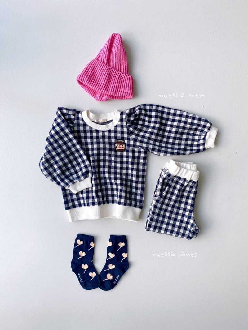 SALAD MARKET - Korean Children Fashion - #Kfashion4kids - Nutella Check Top Bottom Set - 11