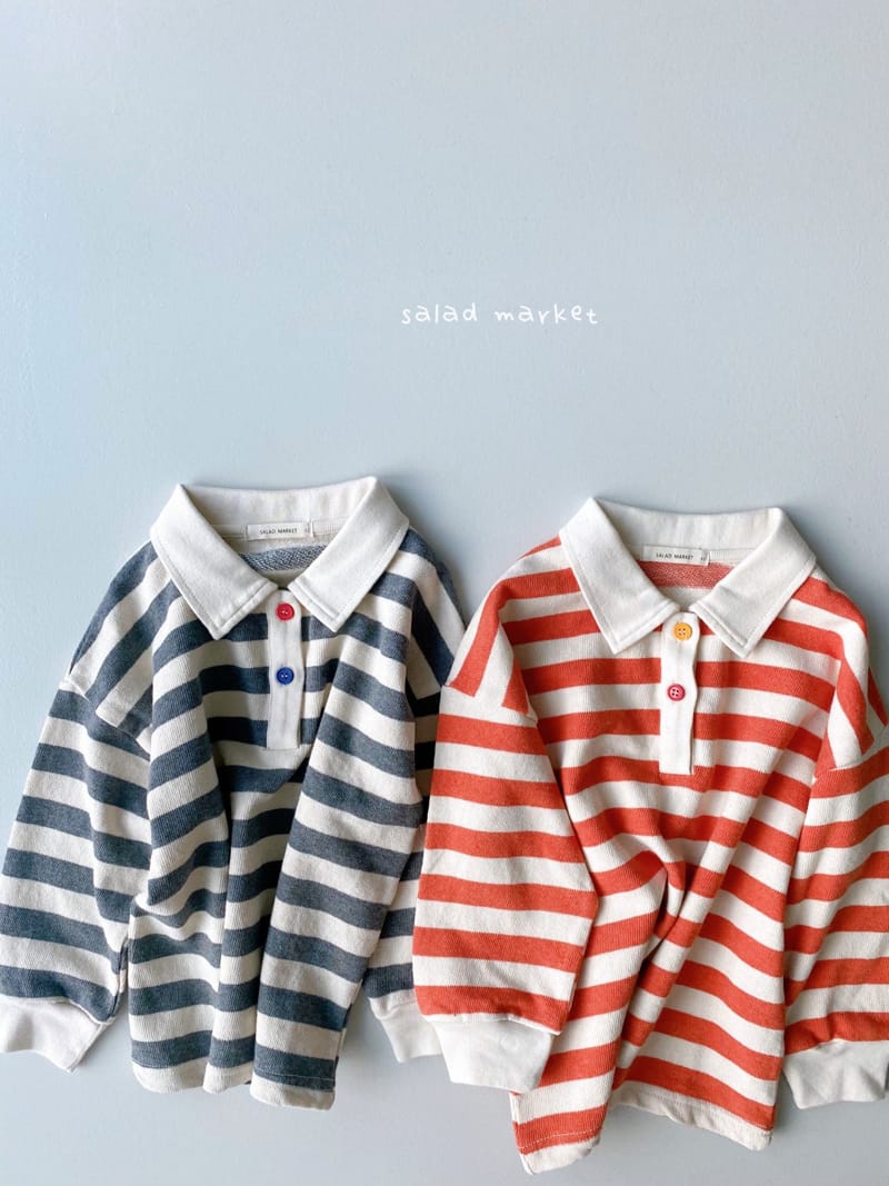 SALAD MARKET - Korean Children Fashion - #Kfashion4kids - Aron Stripes Tee - 11