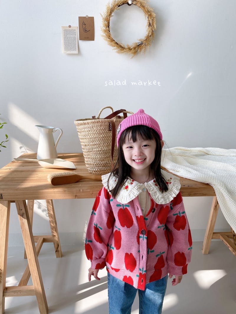 SALAD MARKET - Korean Children Fashion - #Kfashion4kids - Apple Cardigan