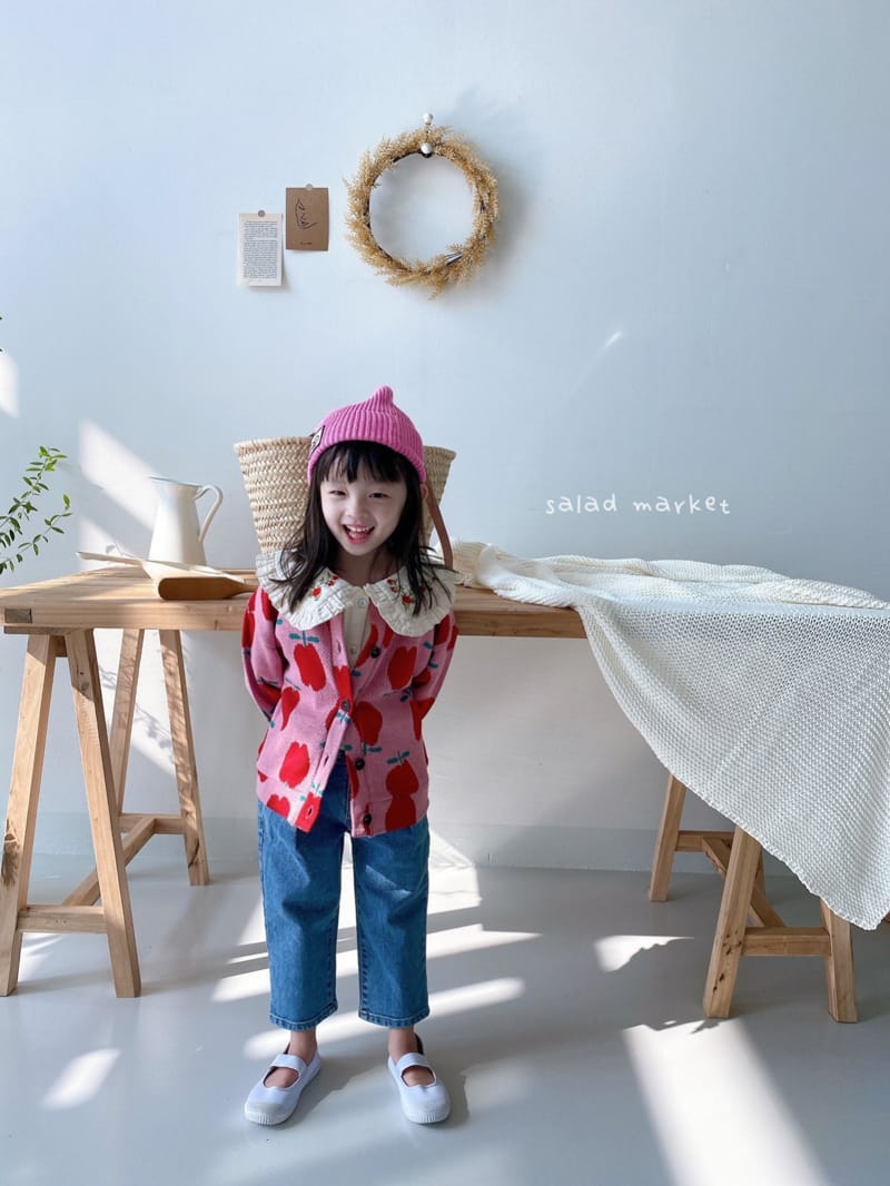 SALAD MARKET - Korean Children Fashion - #Kfashion4kids - Apple Cardigan - 3
