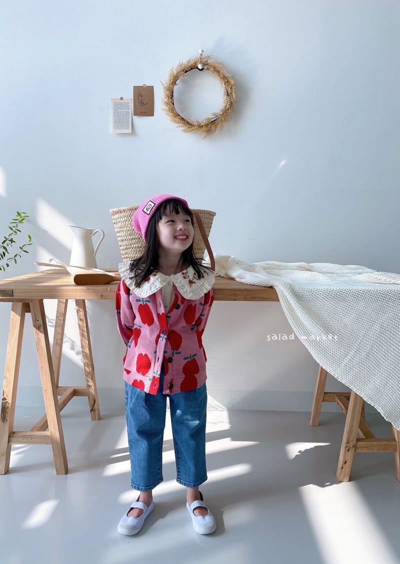 SALAD MARKET - Korean Children Fashion - #Kfashion4kids - Apple Cardigan - 4