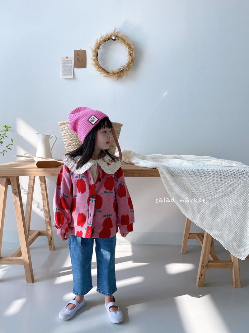 SALAD MARKET - Korean Children Fashion - #Kfashion4kids - Apple Cardigan - 5