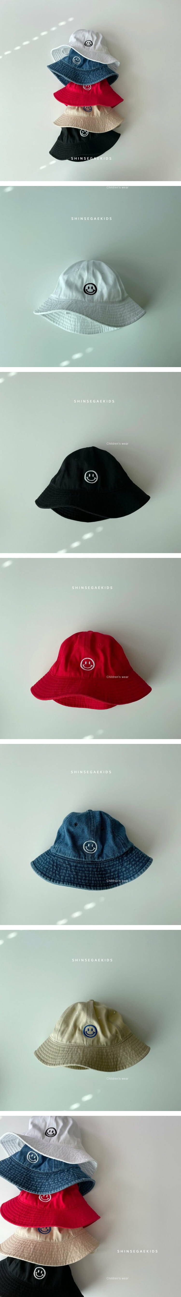 SHINSEAGE KIDS - Korean Children Fashion - #Kfashion4kids - Smile Bucket Hat